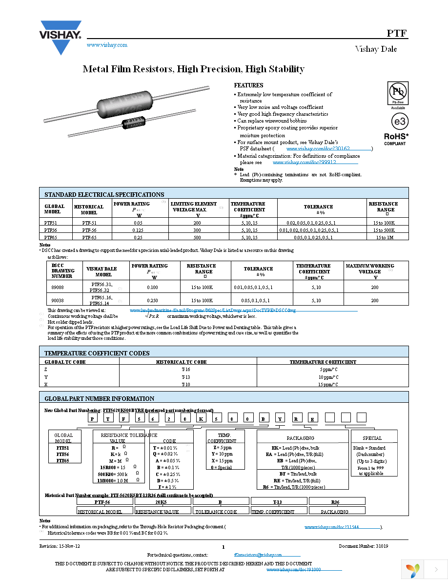 PTF56100R00BYEB Page 1