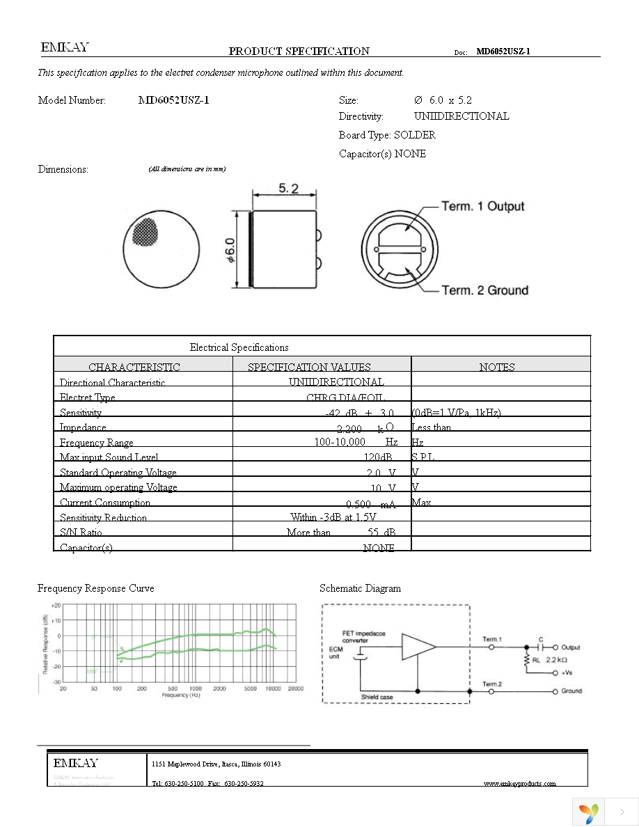 MD6052USZ-1 Page 1