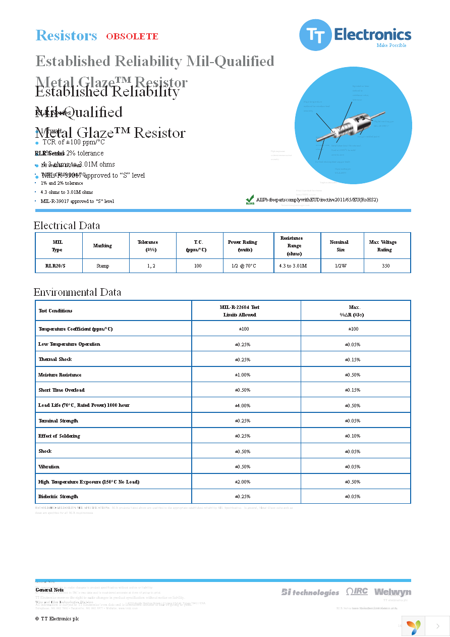 RLR20C2611FS-SLT Page 1