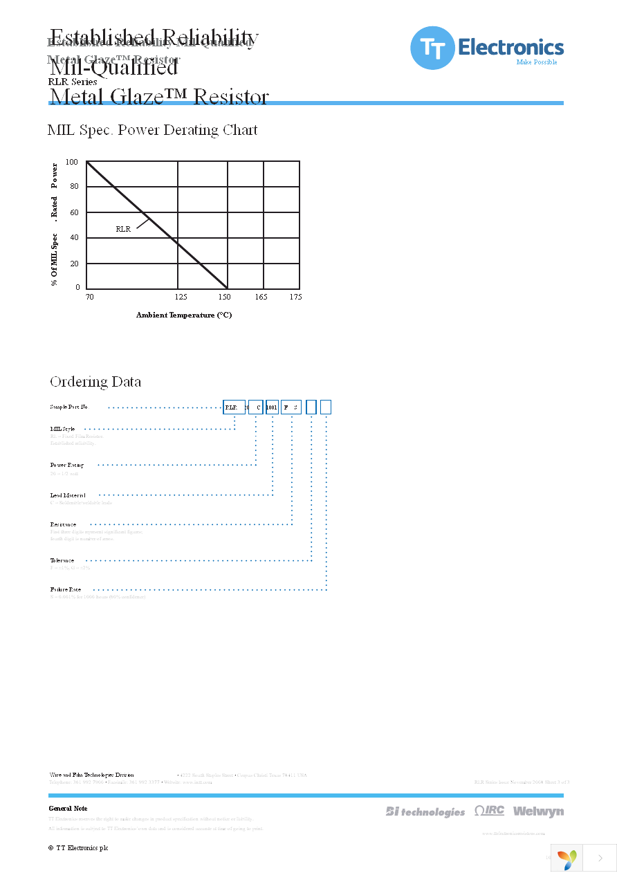 RLR20C2611FS-SLT Page 3