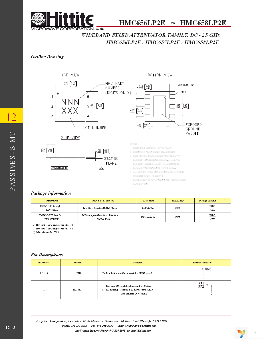 HMC656LP2E Page 5