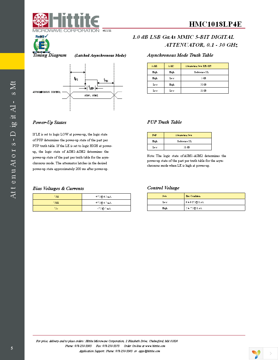 HMC1018LP4E Page 7