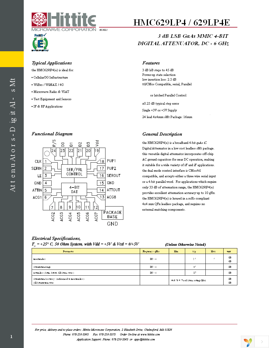 HMC629LP4E Page 3