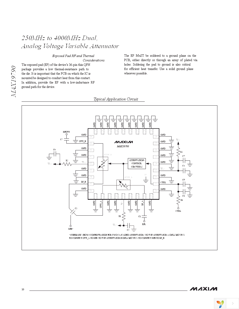 MAX19790ETX+ Page 10