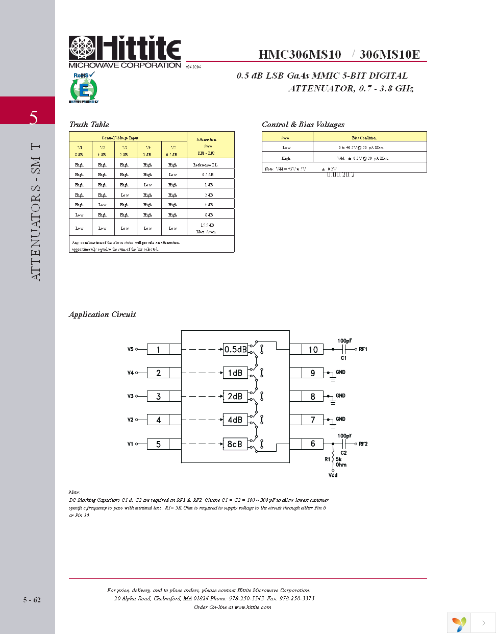 HMC306MS10E Page 5