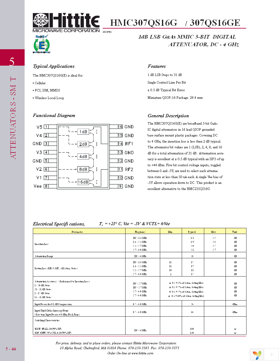 HMC307QS16GE Page 3