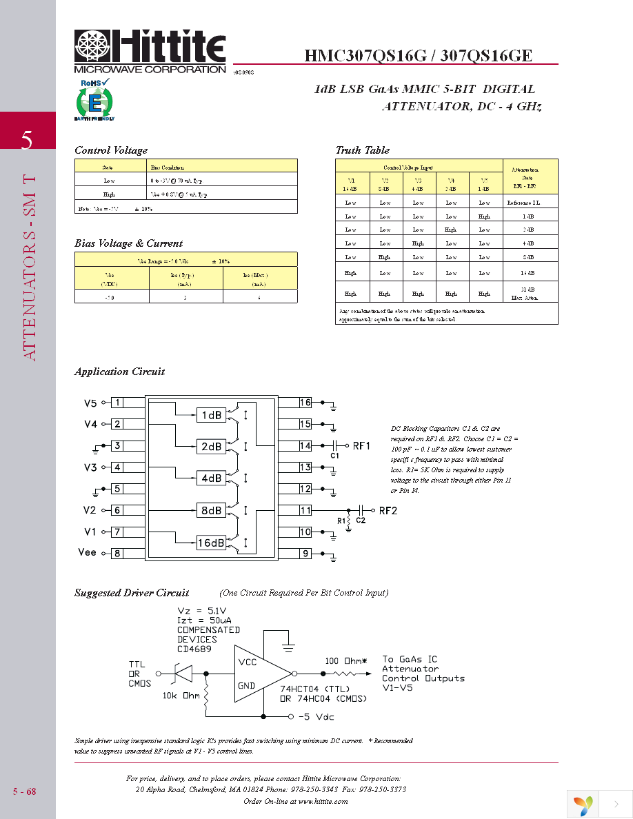 HMC307QS16GE Page 5