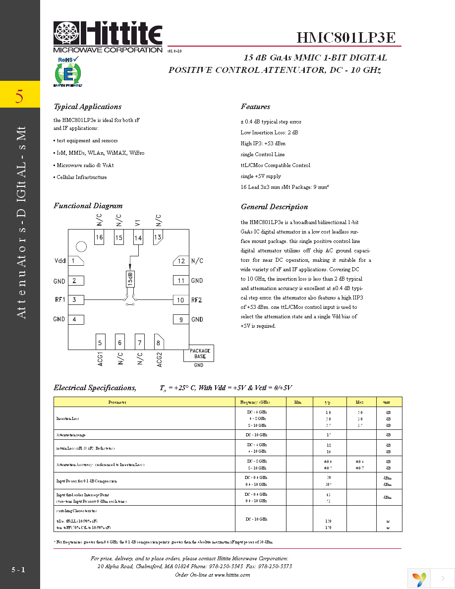 HMC801LP3E Page 3