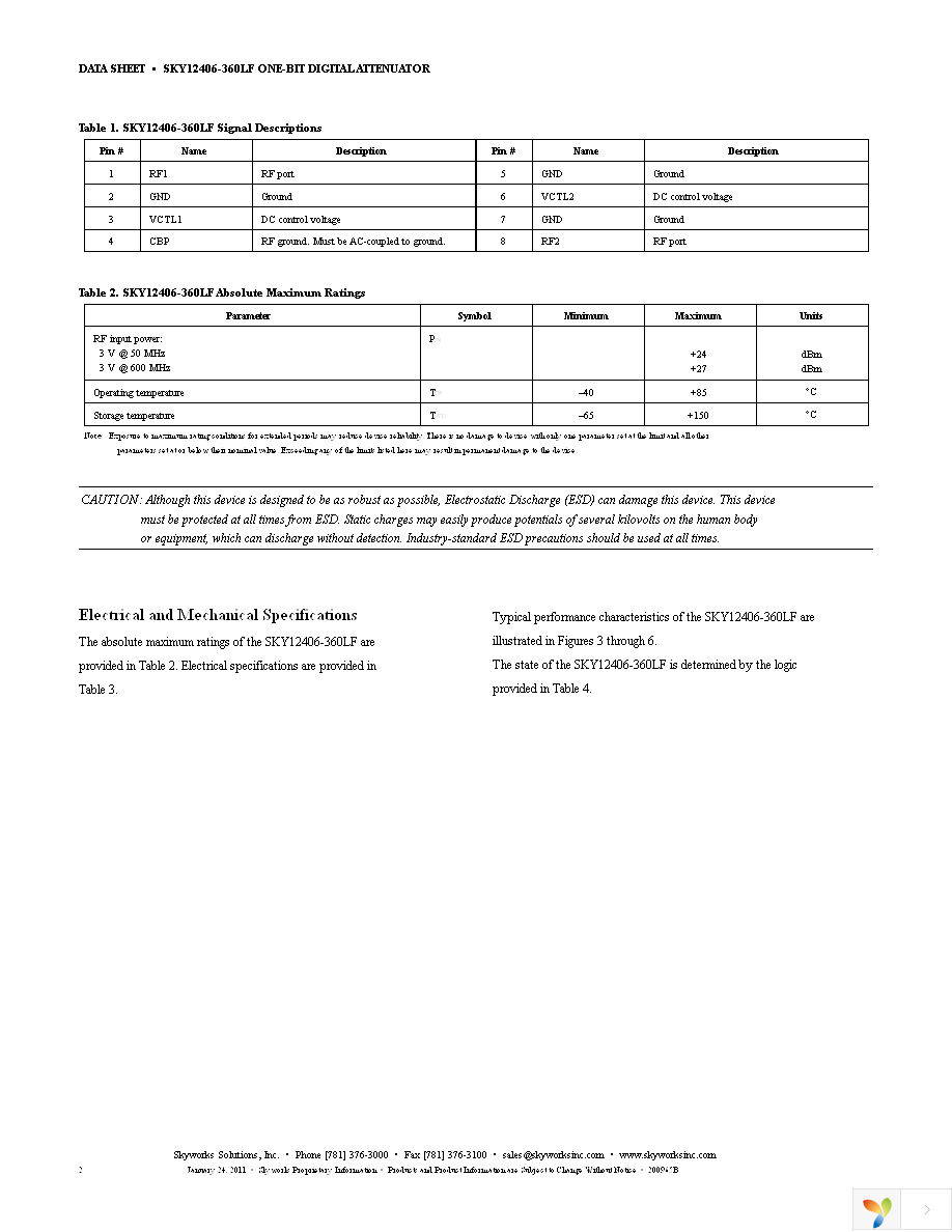 SKY12406-360LF Page 2