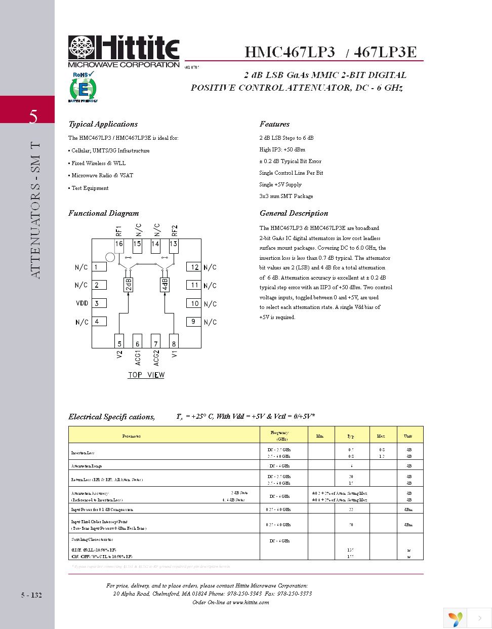 HMC467LP3E Page 3