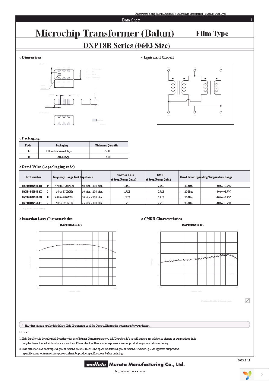 DXP18BN5014TL Page 1