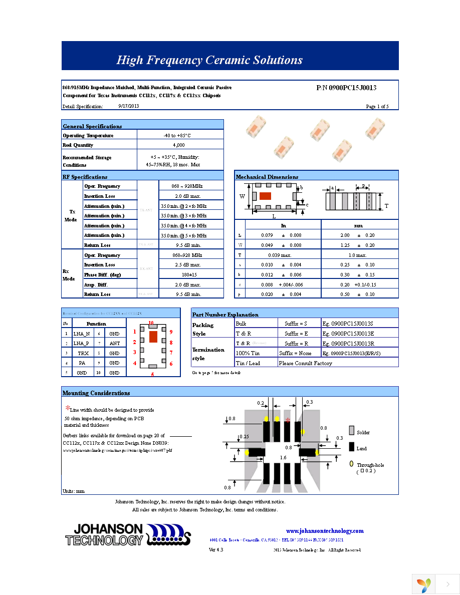 0900PC15J0013E Page 1