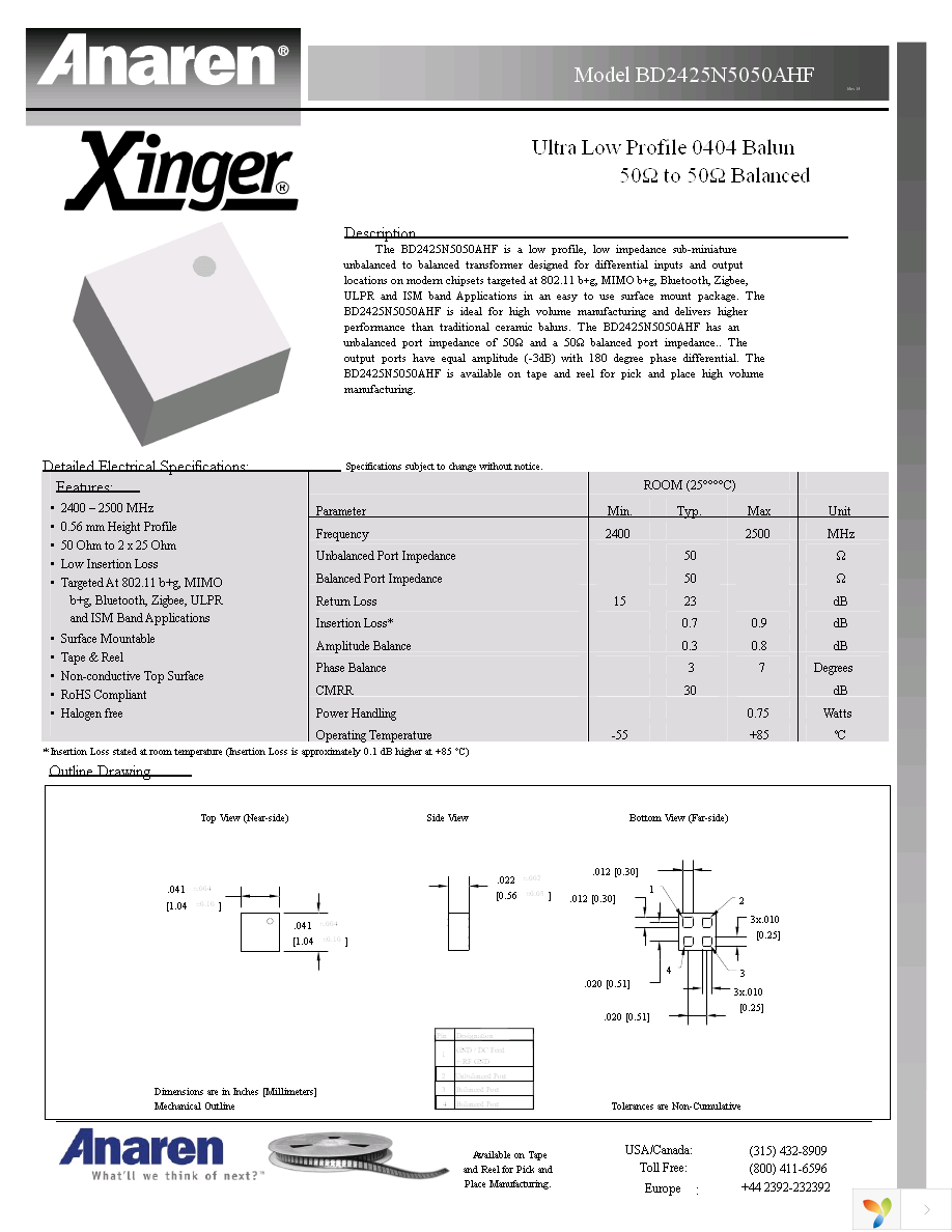 BD2425N5050AHF Page 1