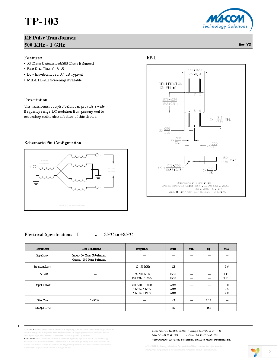 TP-103-PIN Page 1