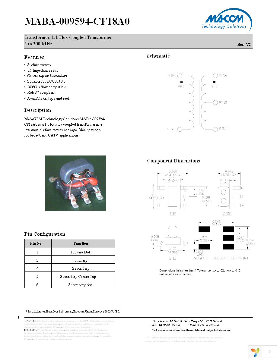 MABA-009594-CF18A0 Page 1