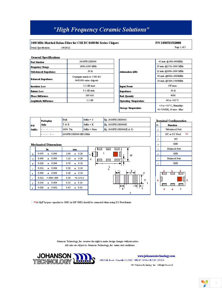 2450FB15K0008E Page 1