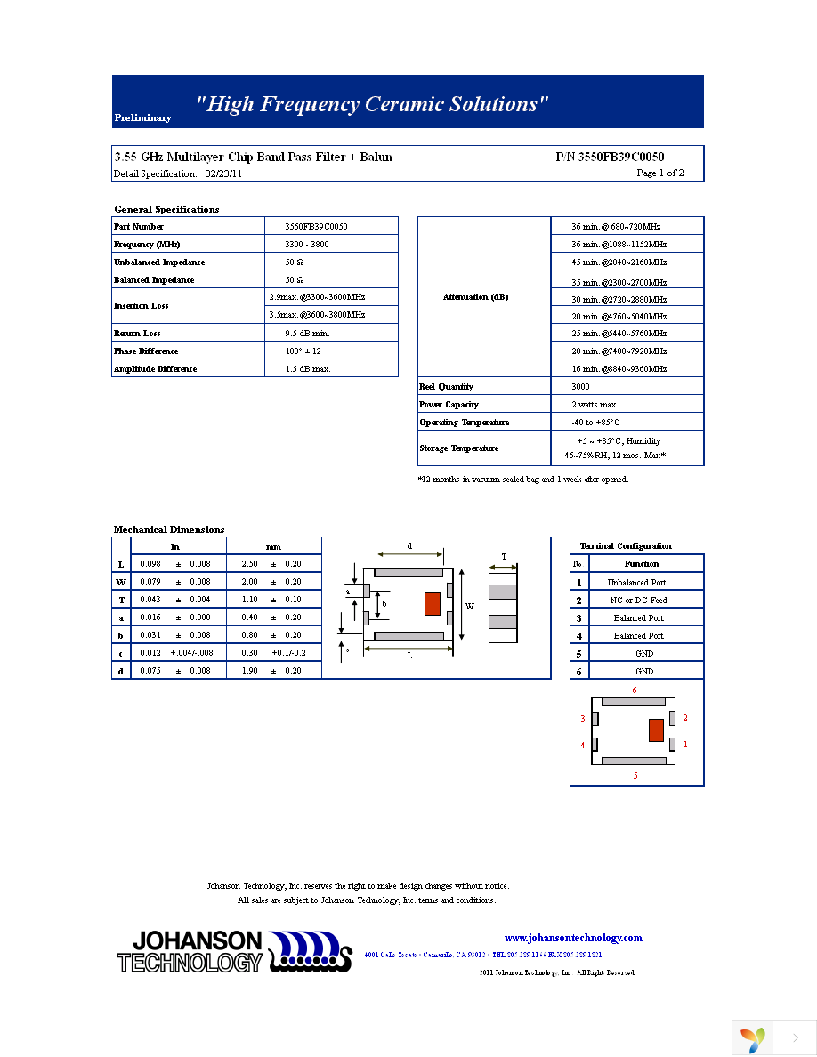 3550FB39C0050E Page 1