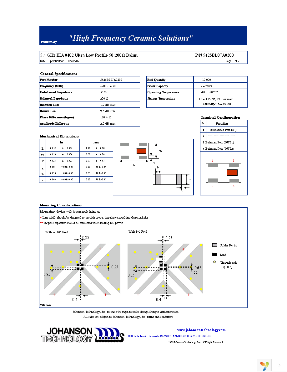 5425BL07A0200T Page 1