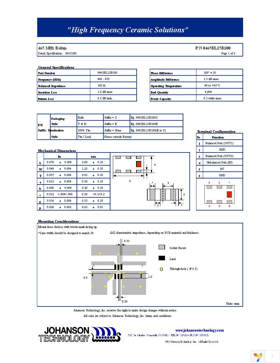 0465BL15B100E Page 1