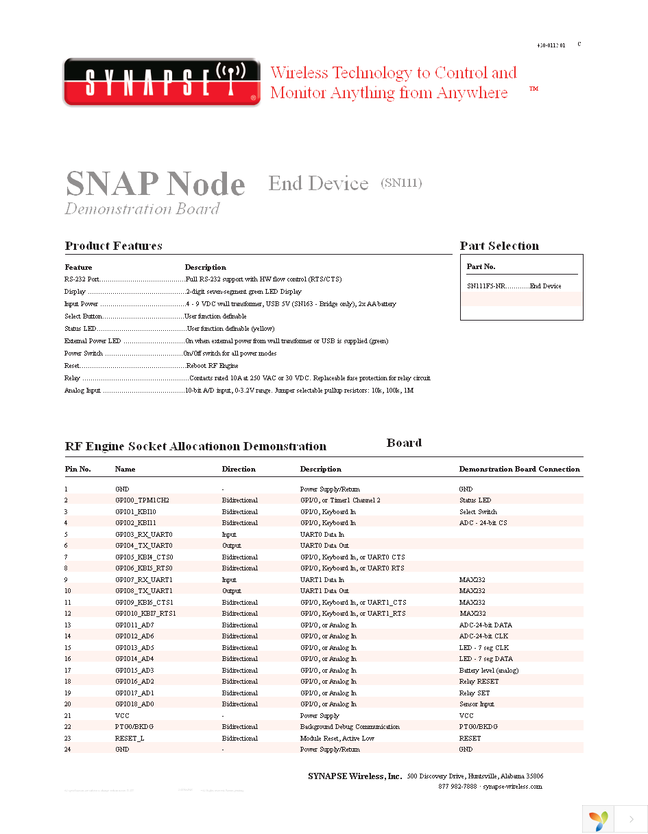 SN111F5-NR Page 2