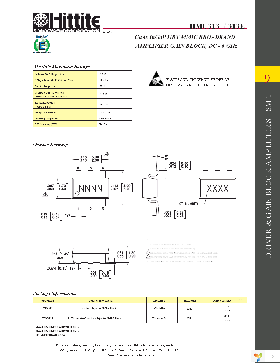 HMC313ETR Page 6