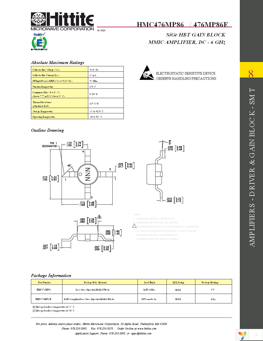 HMC476MP86E Page 6