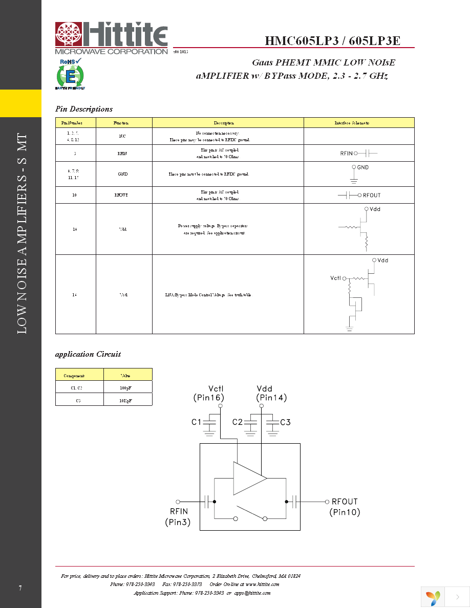 HMC605LP3E Page 9