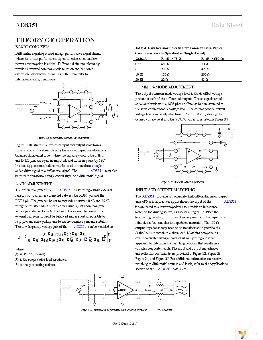 AD8351ARMZ Page 12