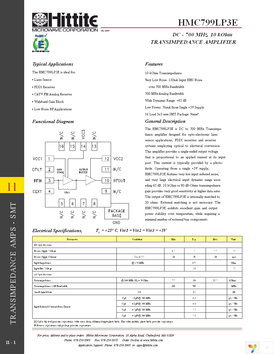 HMC799LP3E Page 3