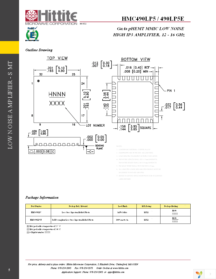 HMC490LP5E Page 7