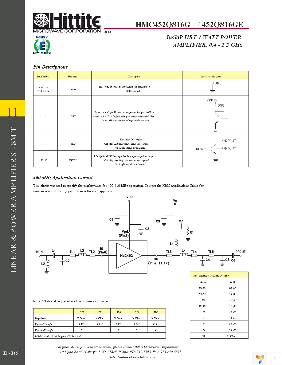 HMC452QS16GE Page 15