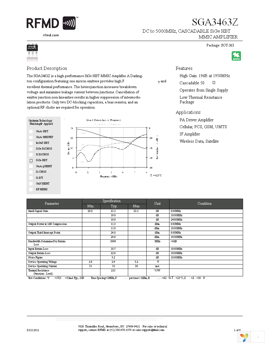 SGA-3463Z Page 1