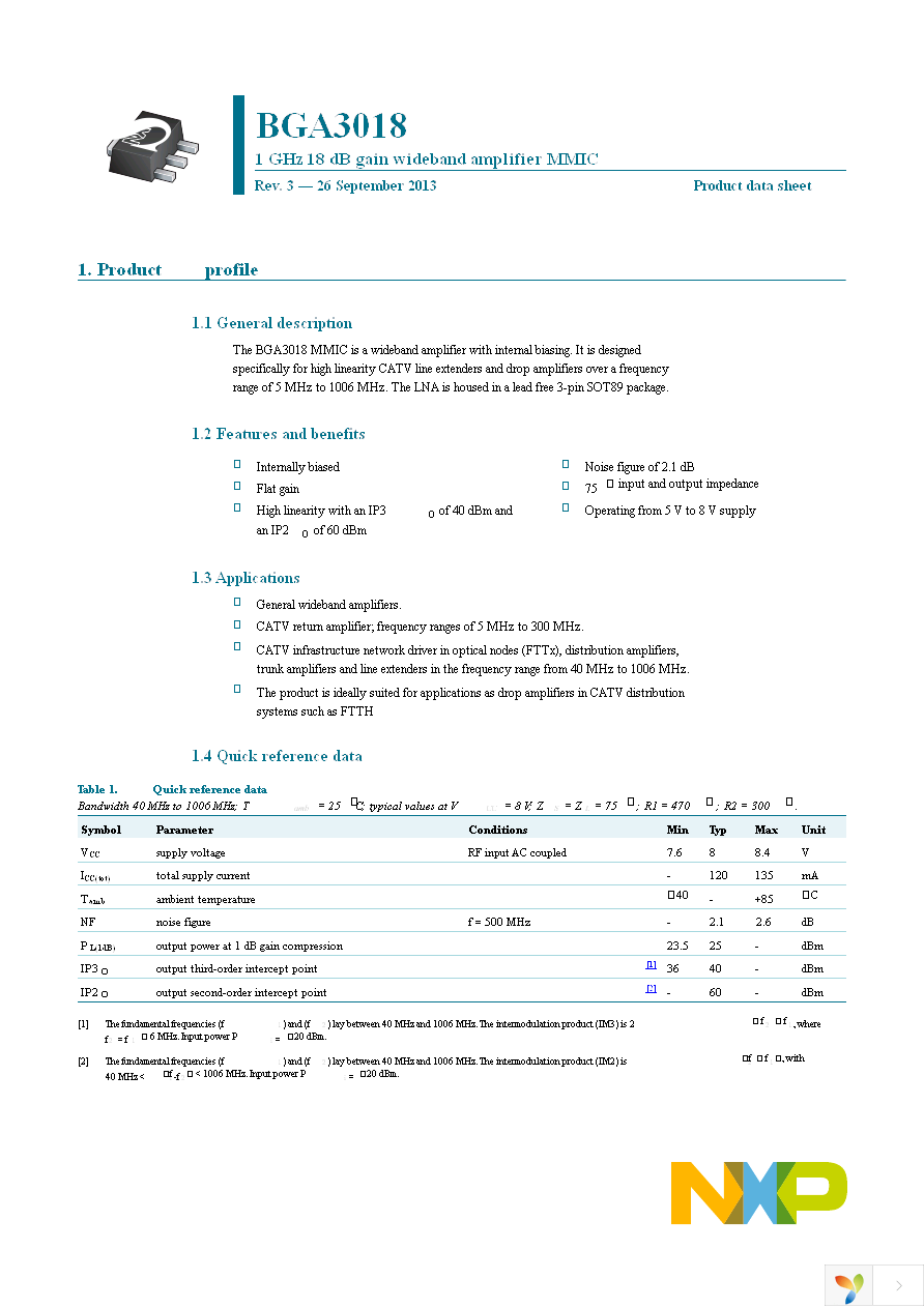 BGA3018,115 Page 1