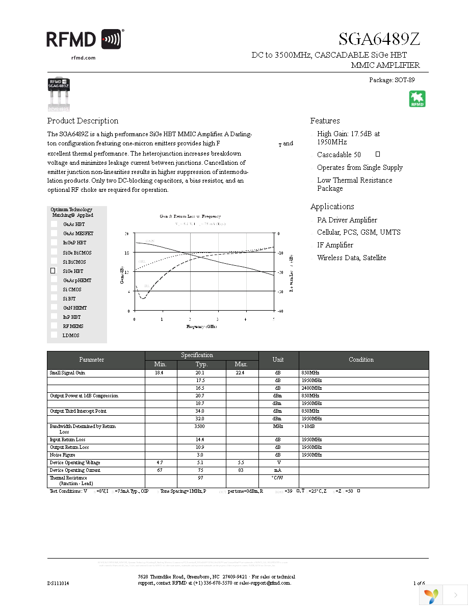 SGA-6489Z Page 1