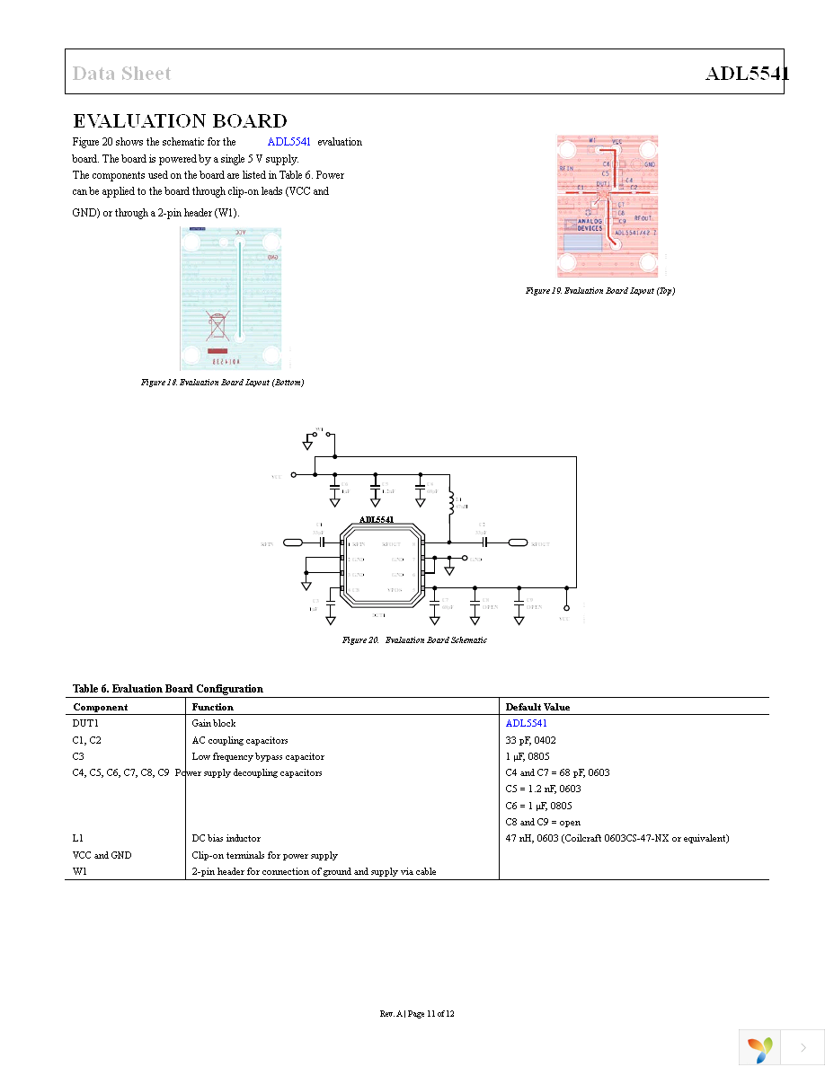 ADL5541ACPZ-R7 Page 11