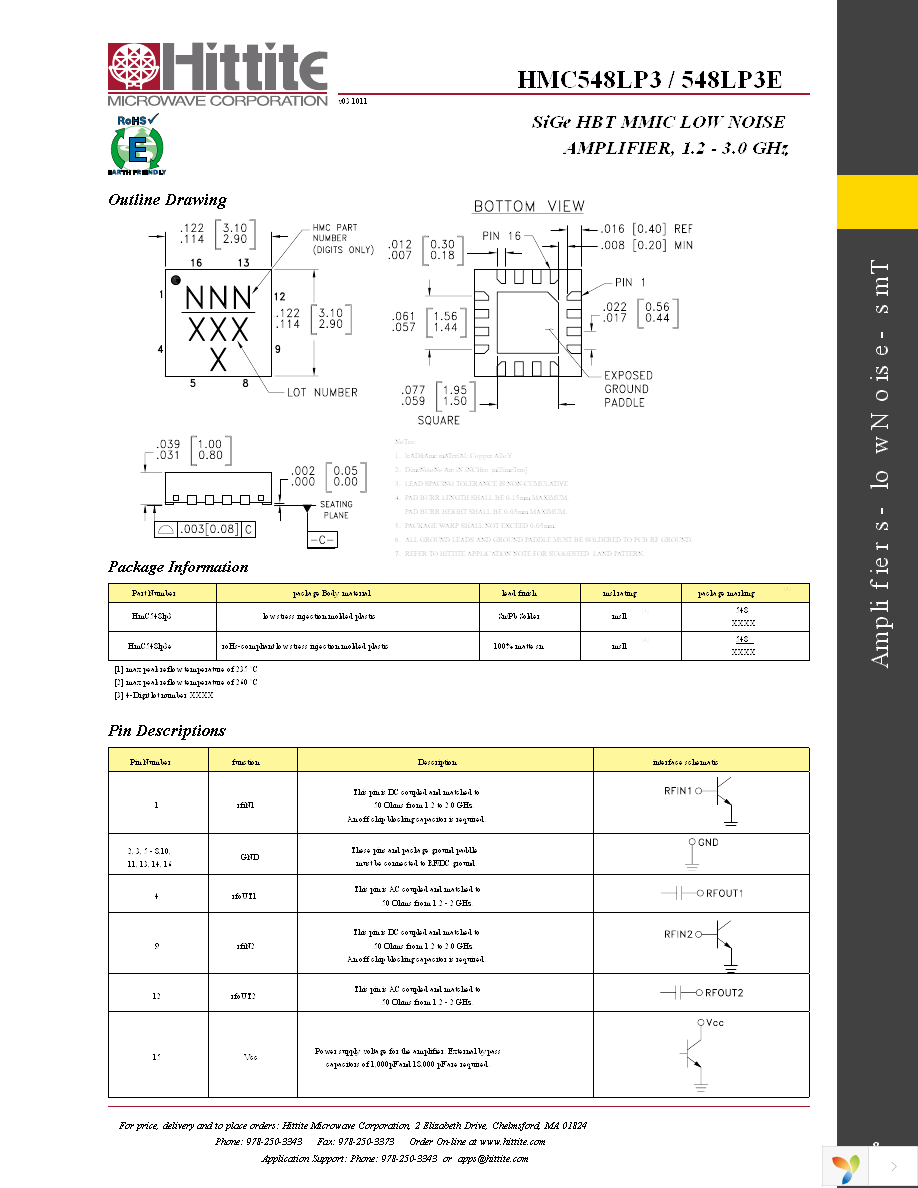 HMC548LP3E Page 10