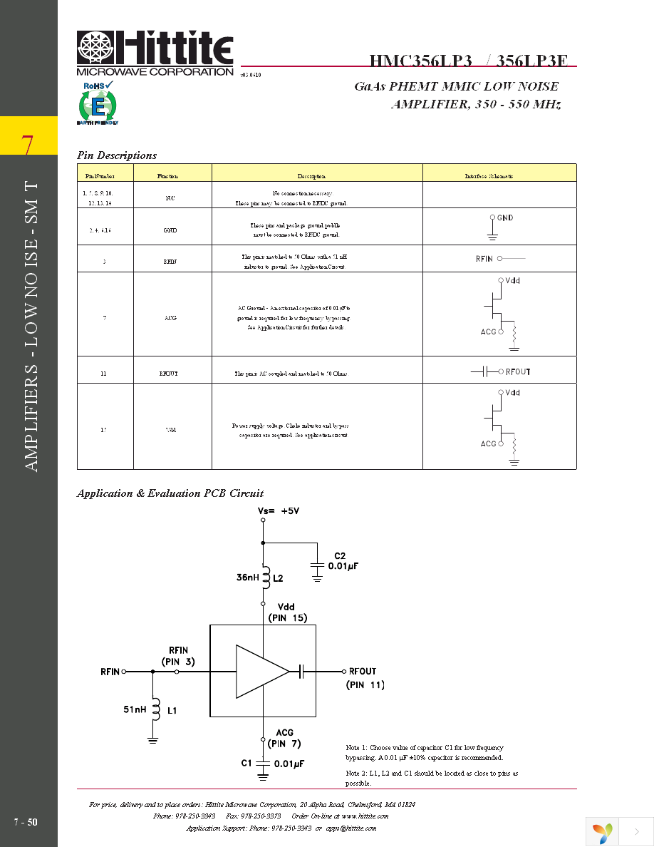 HMC356LP3ETR Page 7