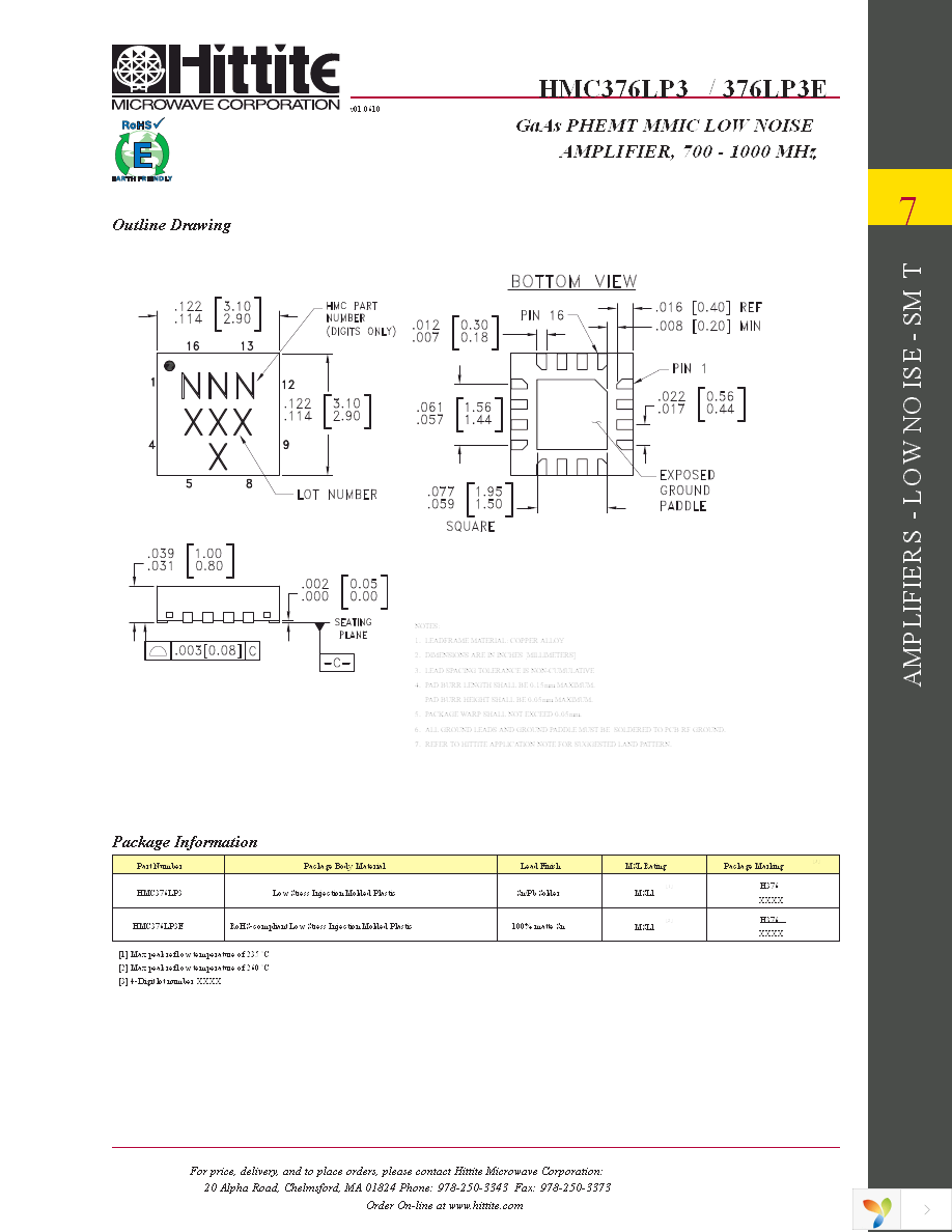 HMC376LP3E Page 6