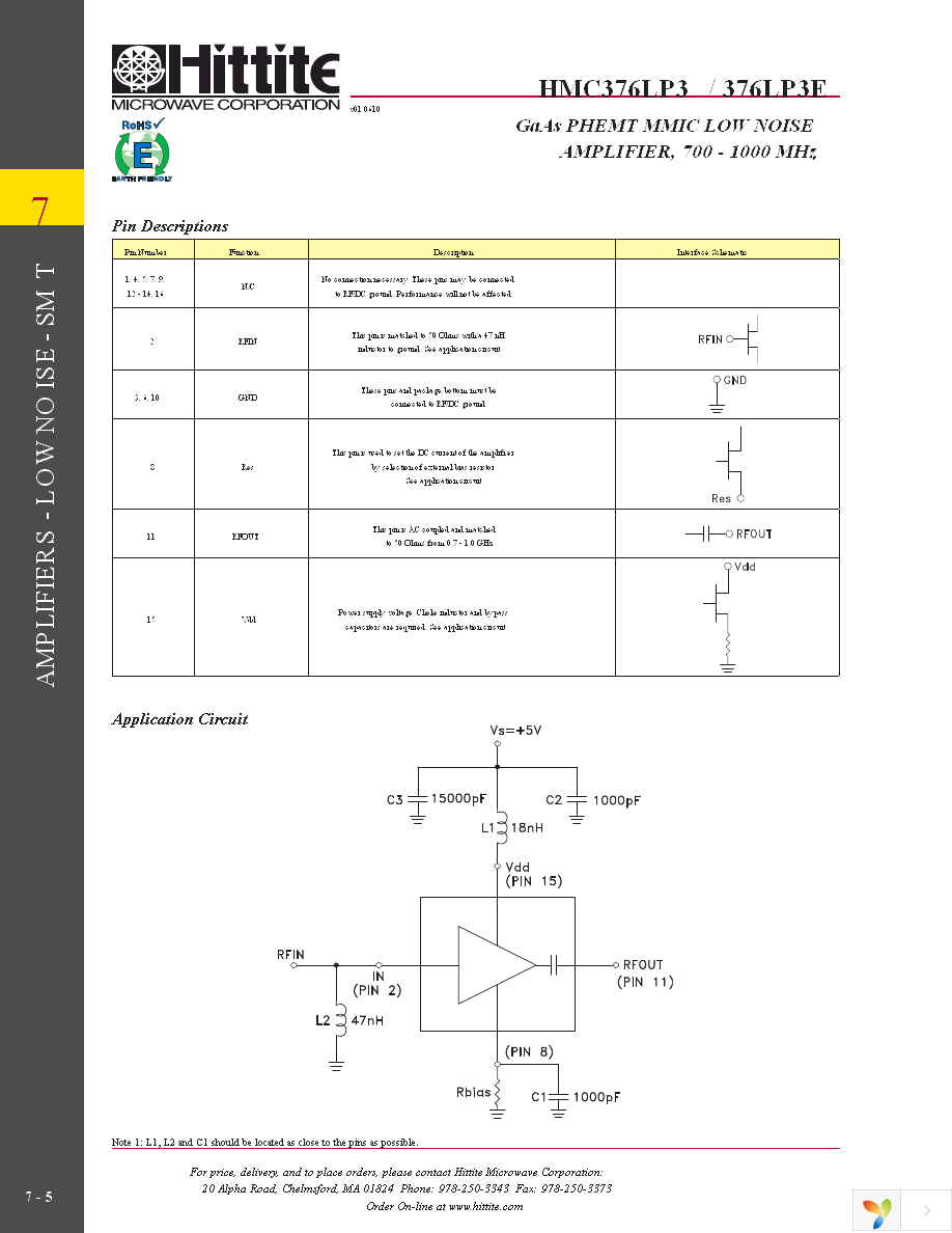 HMC376LP3E Page 7