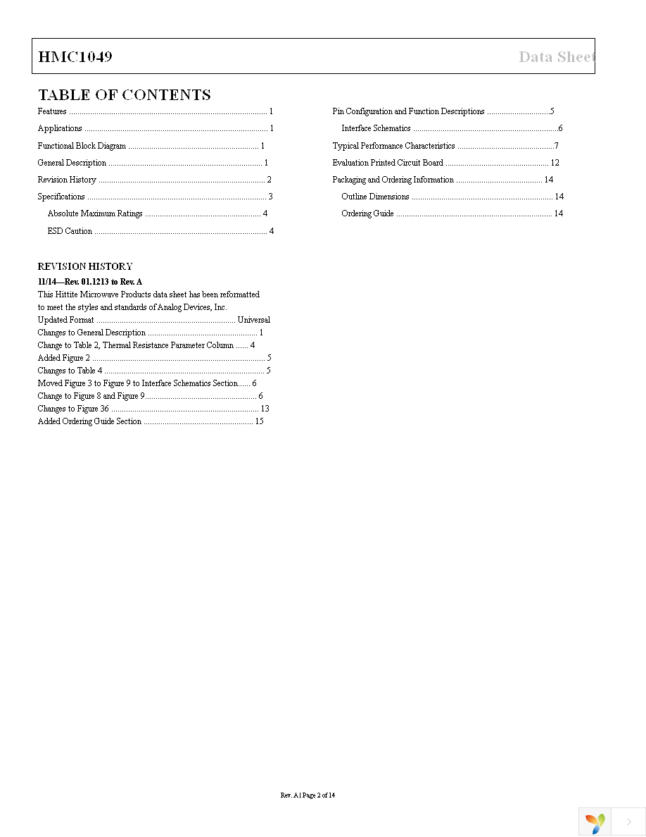 HMC1049 Page 2