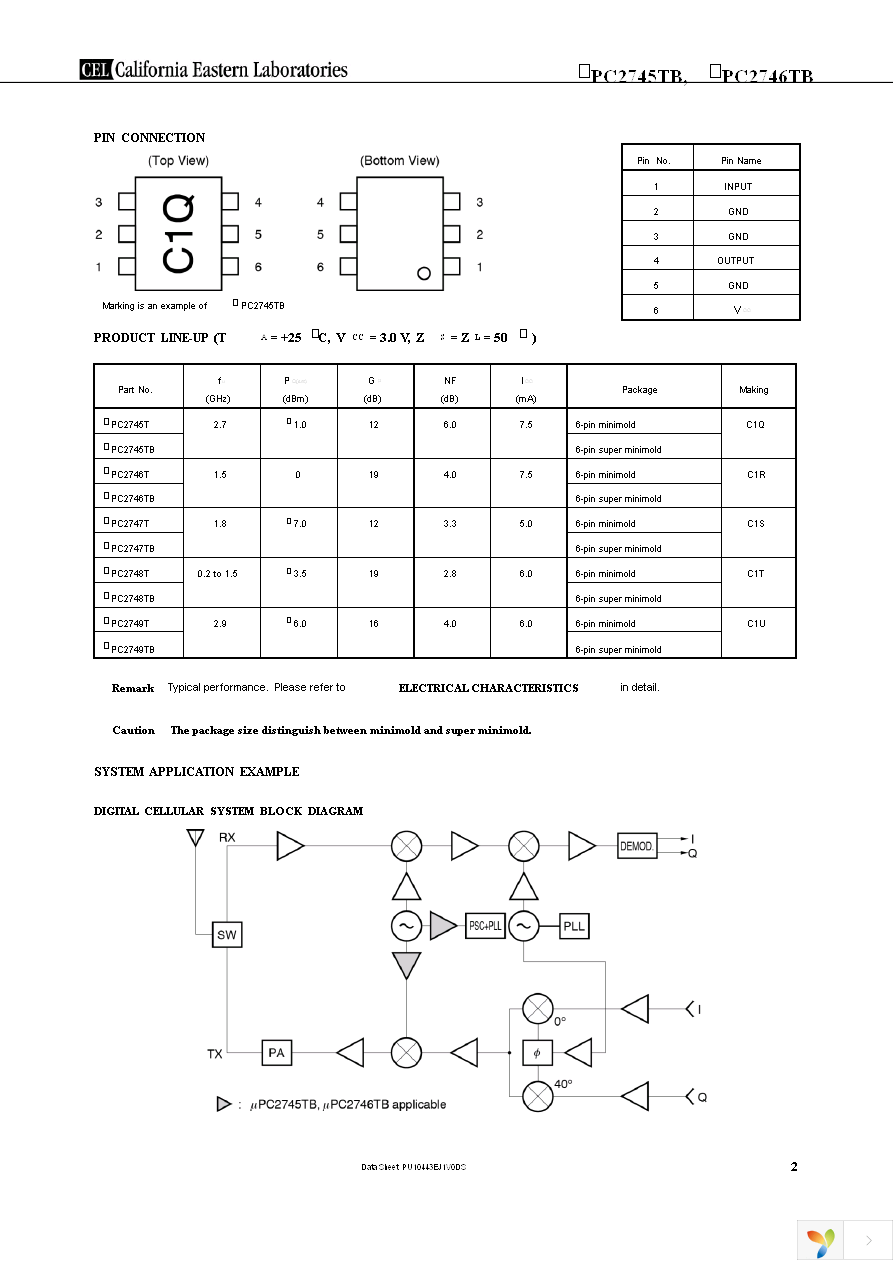 UPC2746TB-E3-A Page 2