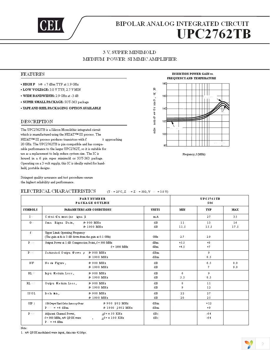 UPC2762TB-E3-A Page 1