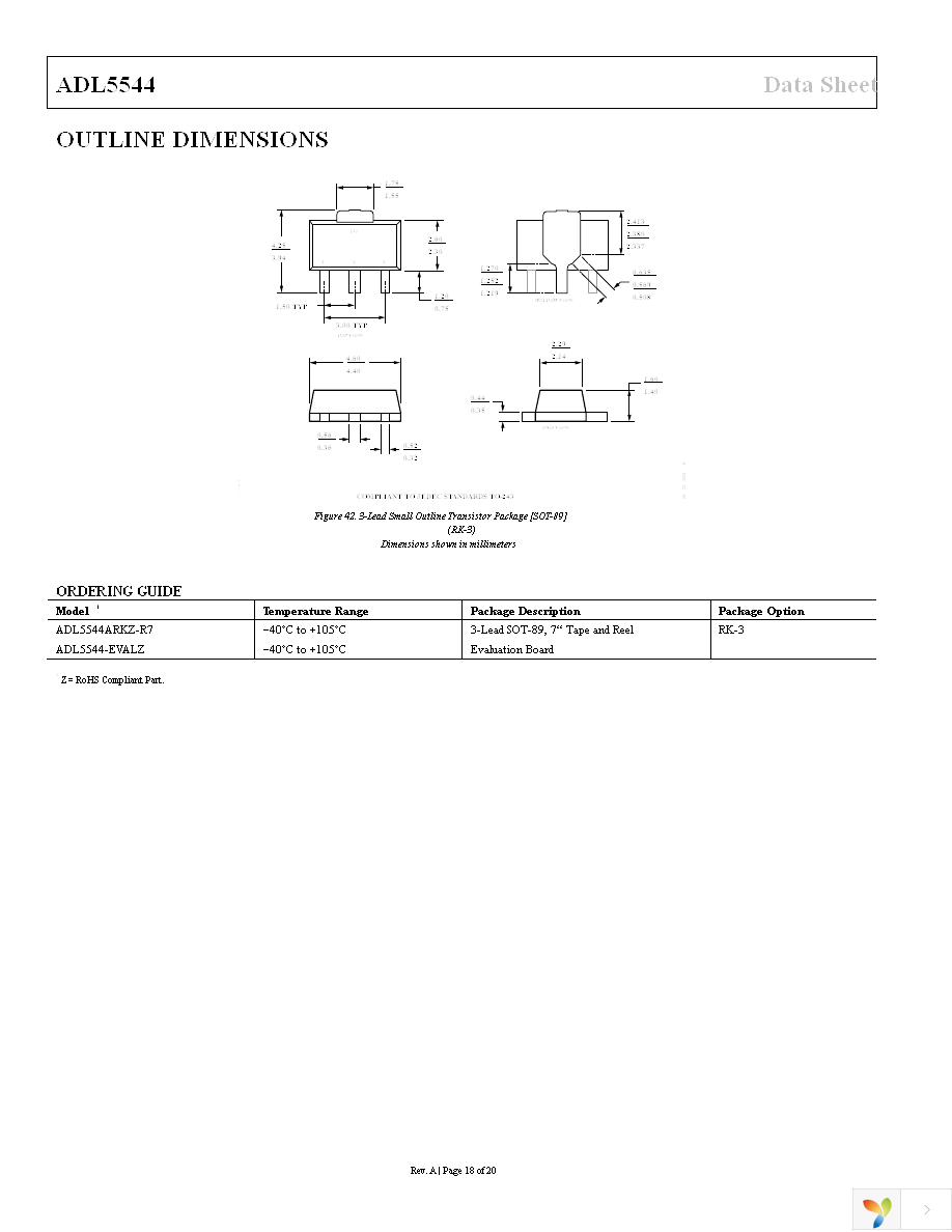 ADL5544ARKZ-R7 Page 18