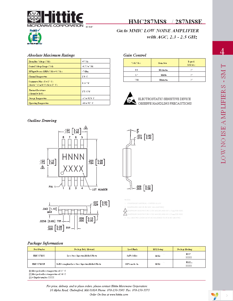 HMC287MS8E Page 6