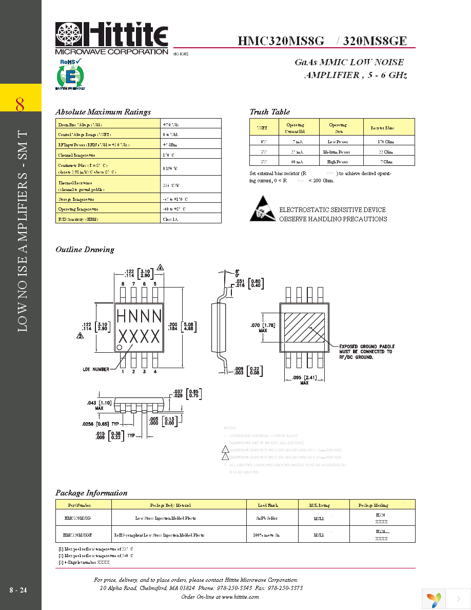 HMC320MS8GE Page 7