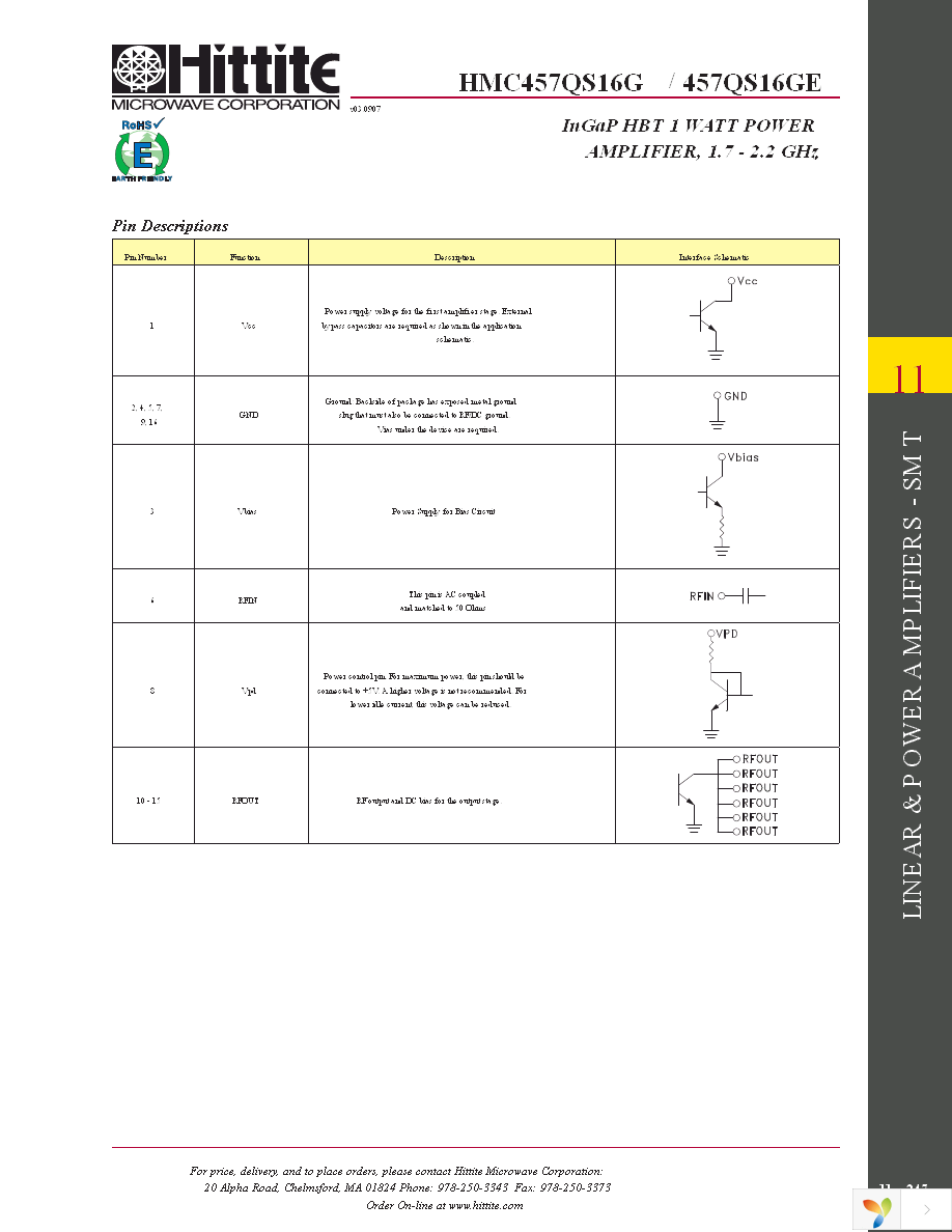 HMC457QS16GE Page 10