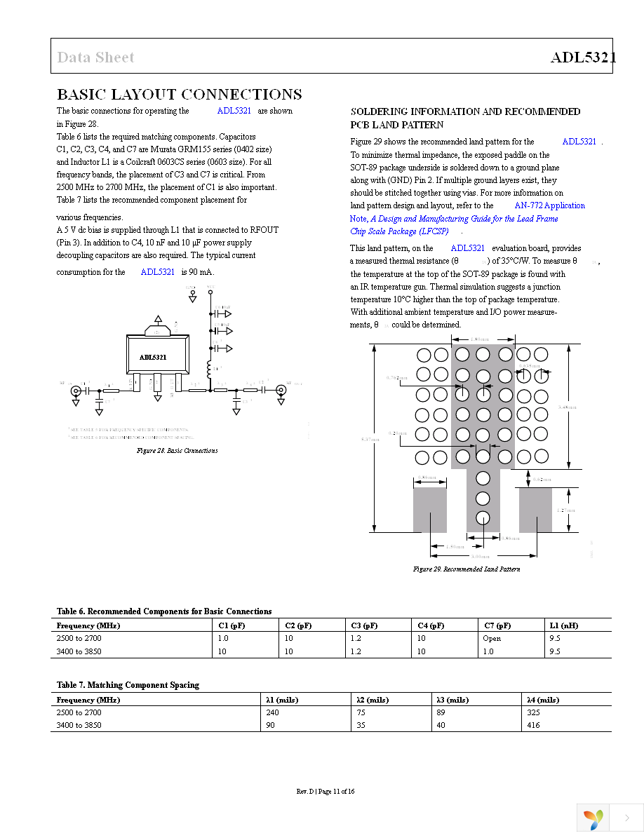 ADL5321ARKZ-R7 Page 11