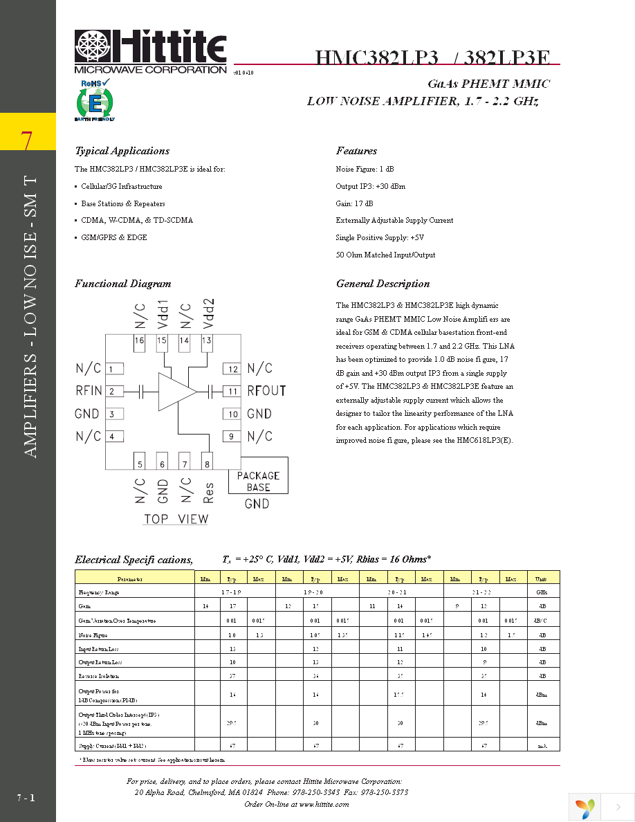 HMC382LP3E Page 3