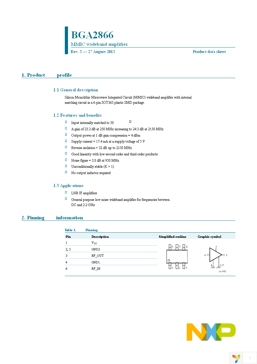 BGA2866,115 Page 1