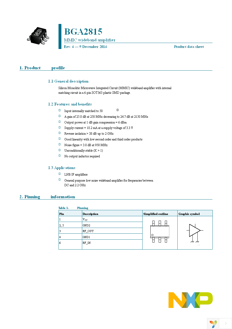 BGA2815,115 Page 1